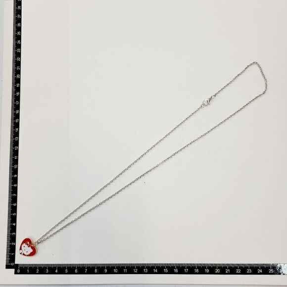 Brand New Hello Kitty Red Heart Silver Necklace - Picture 4 of 5